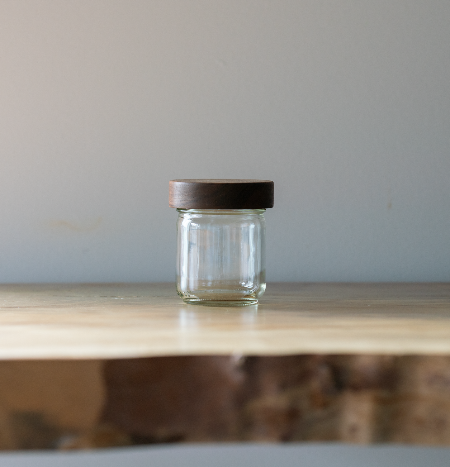 Stout Style Storage Jar with Wood Lid