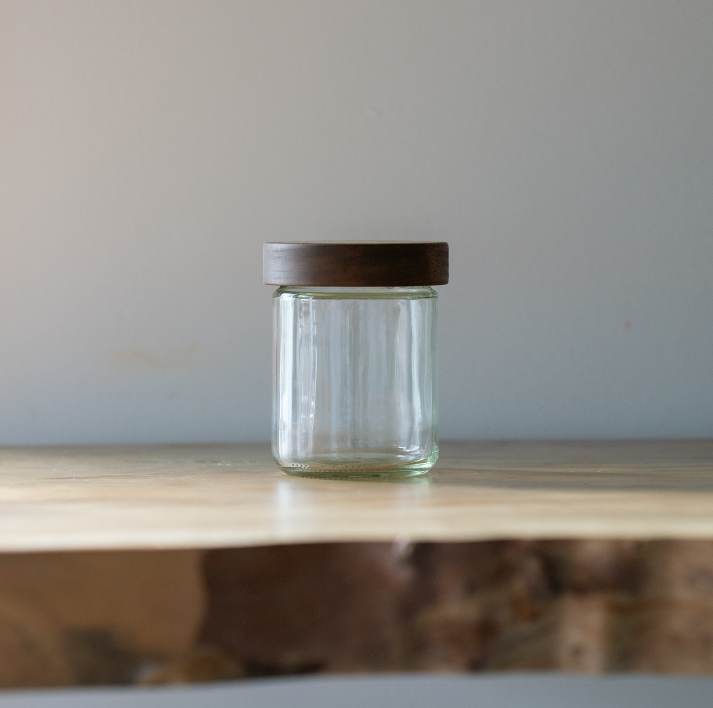 Stout Style Storage Jar with Wood Lid