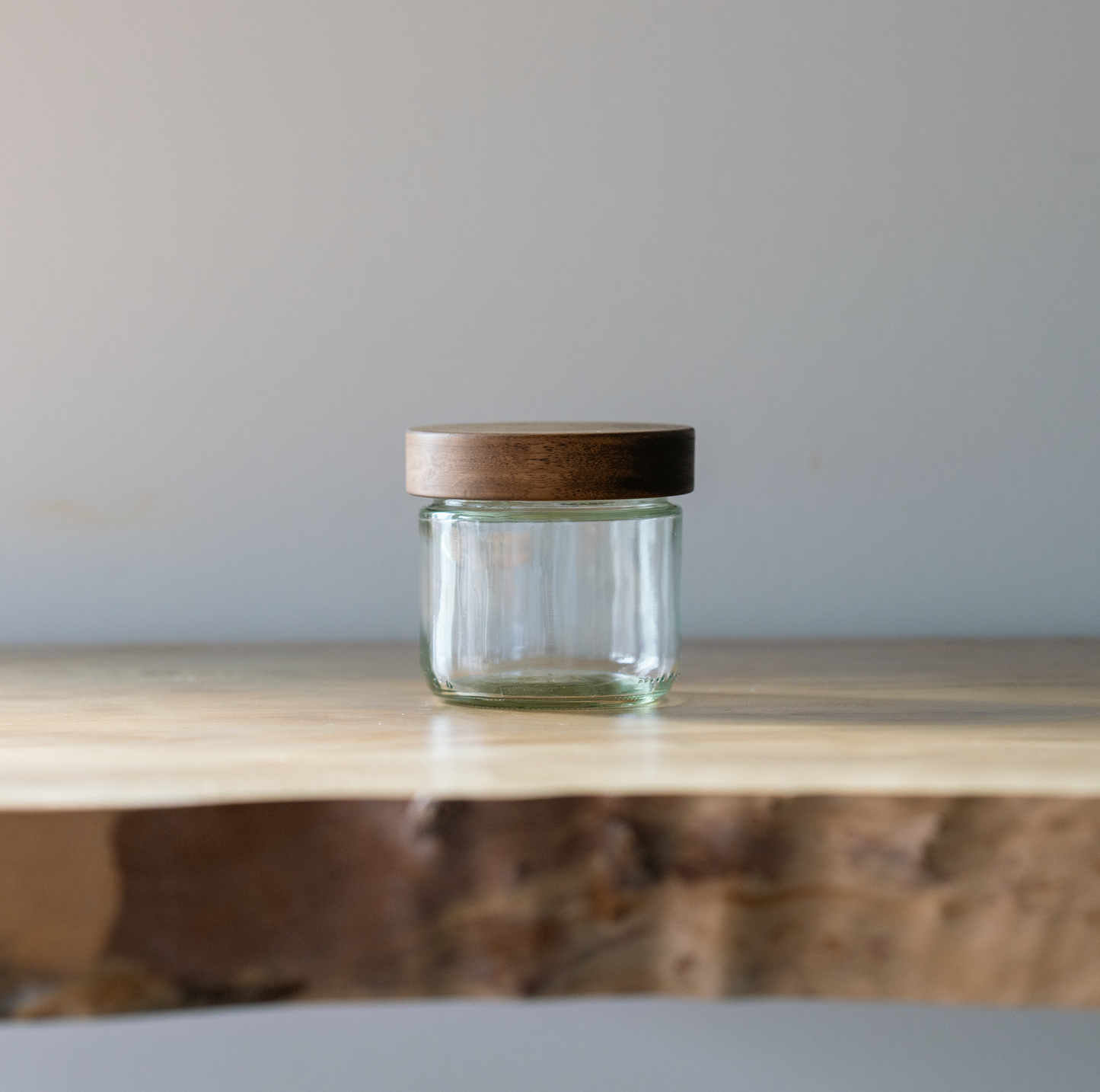 Stout Style Storage Jar with Wood Lid