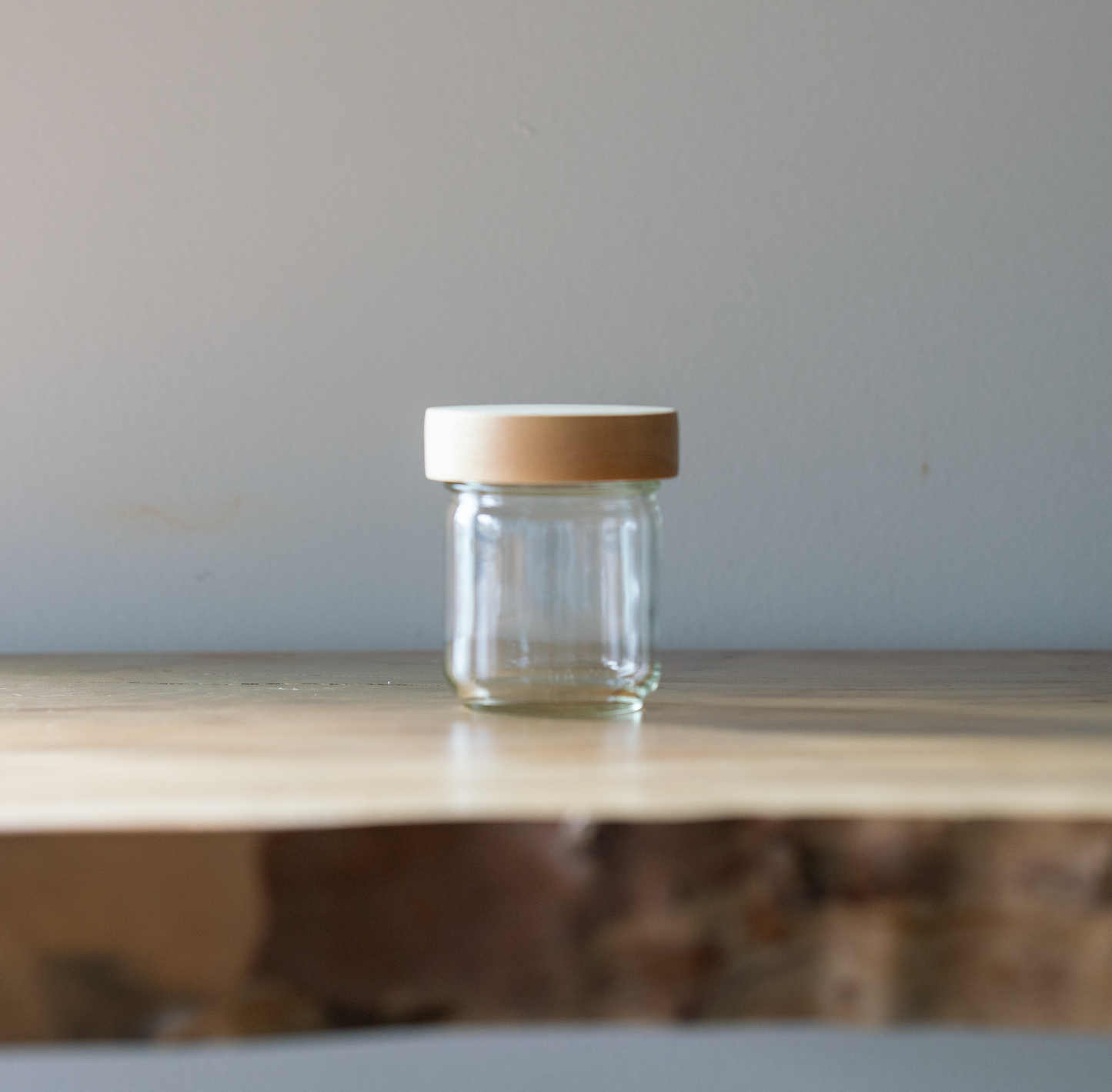 Stout Style Storage Jar with Wood Lid