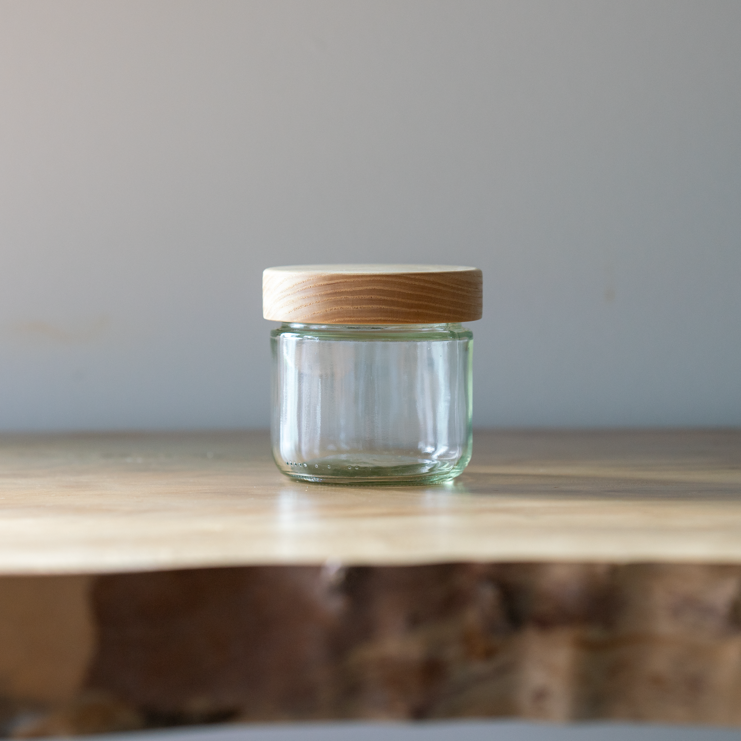 Stout Style Storage Jar with Wood Lid