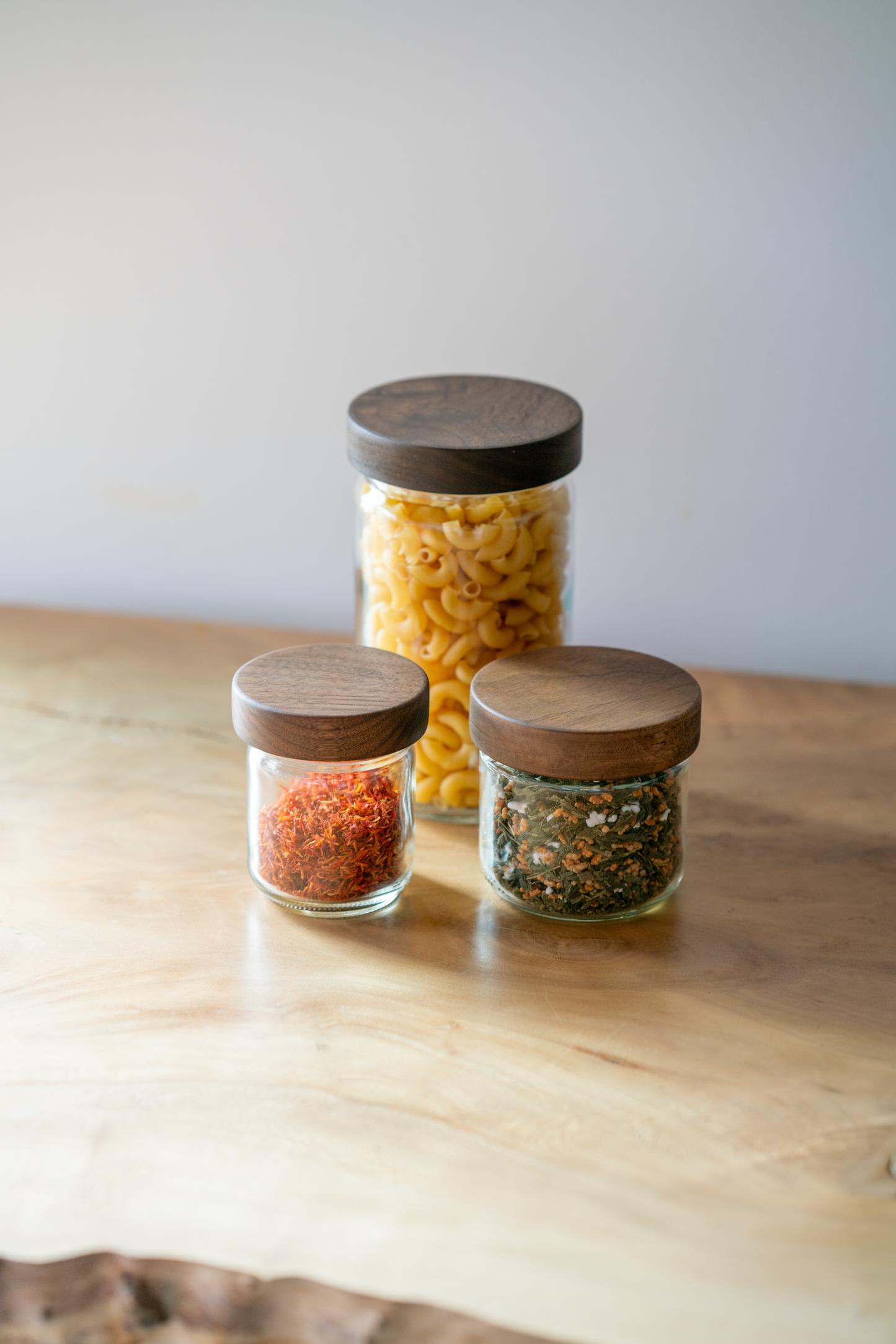 Stout Style Storage Jar with Wood Lid